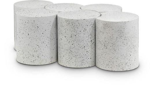 Meridian Furniture - Dimple White Coffee Table - 6Pc - 99084White-6B veiw 1