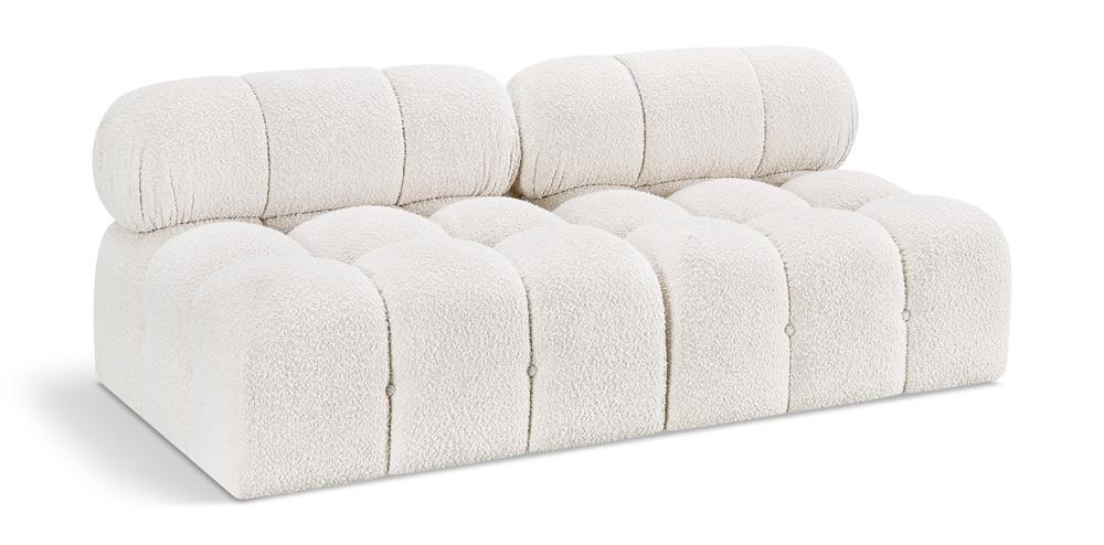 Meridian Furniture - Ames Cream Boucle Fabric Modular Sofa - 2Pc - 611Cream-S68B veiw 1
