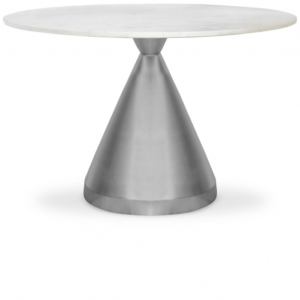 Meridian Furniture - Emery White Marble Dining Table - 884-T veiw 1