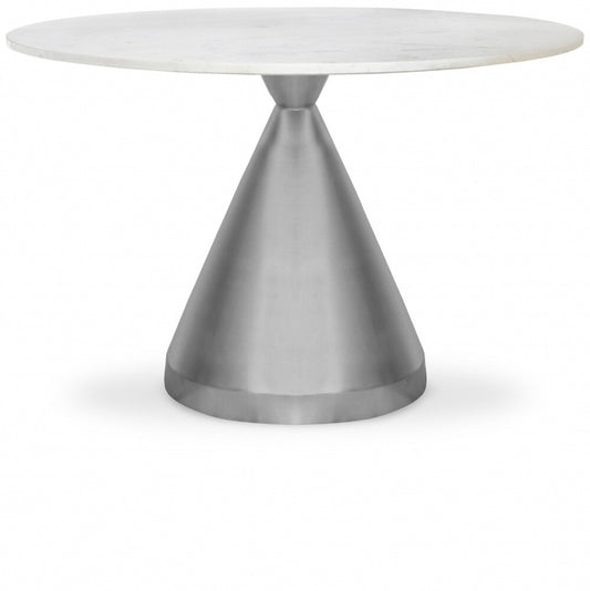 Meridian Furniture - Emery White Marble Dining Table - 884-T veiw 1