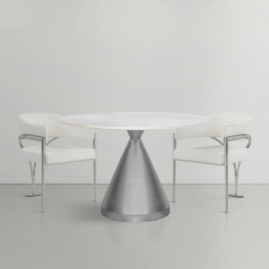 Meridian Furniture - Emery White Marble Dining Table - 884-T veiw 2