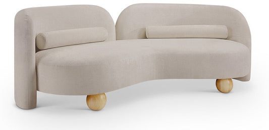 Meridian Furniture - Daphne Beige Chenille Fabric Sofa - 44001Beige-S veiw 1