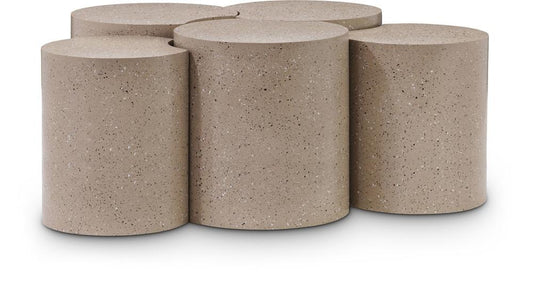 Meridian Furniture - Dimple Taupe Coffee Table - 5Pc - 99084Taupe-5A veiw 1