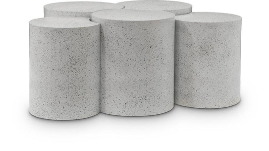 Meridian Furniture - Dimple White Coffee Table - 5Pc - 99084White-5A veiw 1