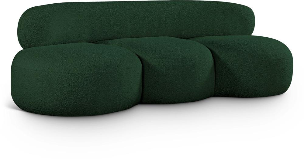 Meridian Furniture - Venti Green Boucle Fabric Sofa - 140Green-S veiw 1