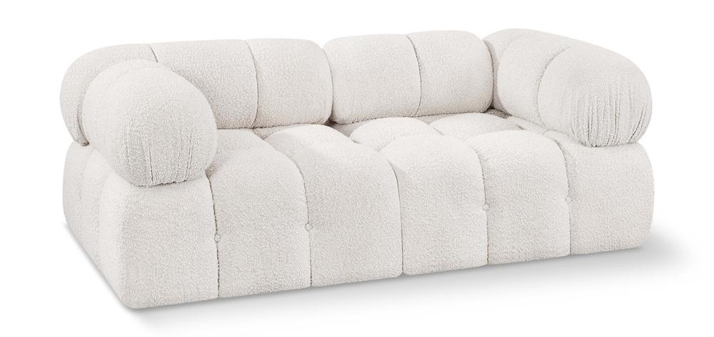 Meridian Furniture - Ames Cream Boucle Fabric Modular Sofa - 2Pc - 611Cream-S68A veiw 1