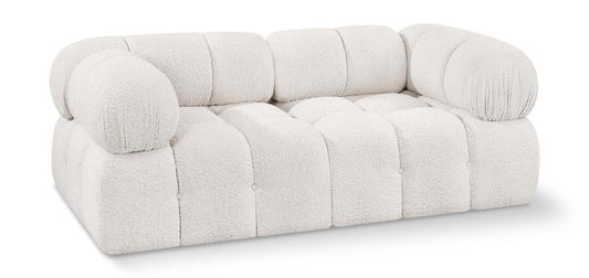 Meridian Furniture - Ames Cream Boucle Fabric Modular Sofa - 2Pc - 611Cream-S68A veiw 1