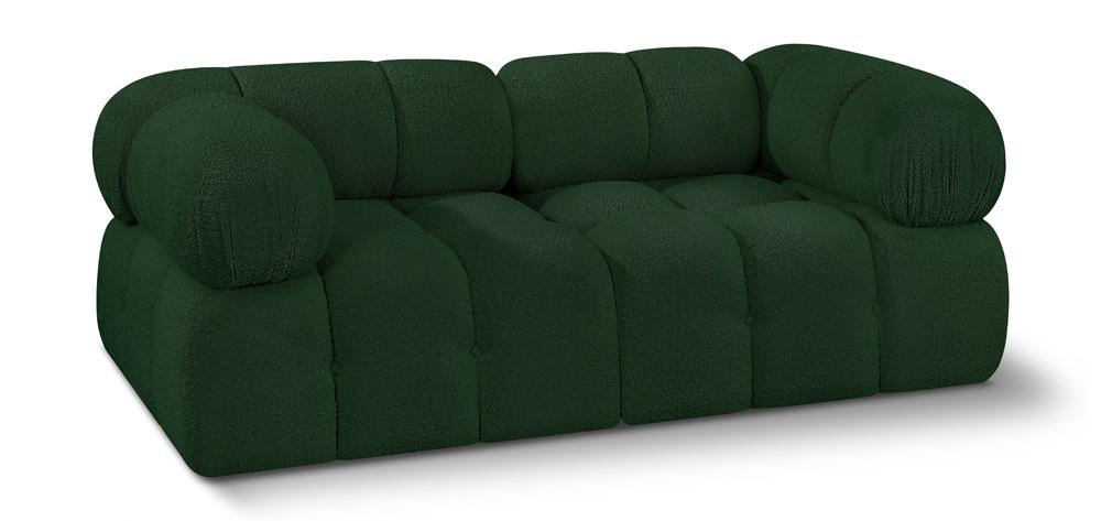 Meridian Furniture - Ames Green Boucle Fabric Modular Sofa - 2Pc - 611Green-S68A veiw 1