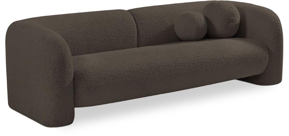 Meridian Furniture - Emory Brown Boucle Fabric Sofa - 139Brown-S veiw 1