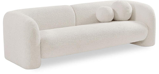 Meridian Furniture - Emory Cream Boucle Fabric Sofa - 139Cream-S veiw 1