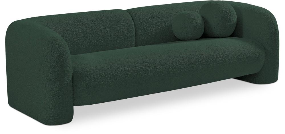 Meridian Furniture - Emory Green Boucle Fabric Sofa - 139Green-S veiw 1