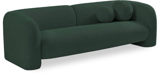 Meridian Furniture - Emory Green Boucle Fabric Sofa - 139Green-S veiw 1