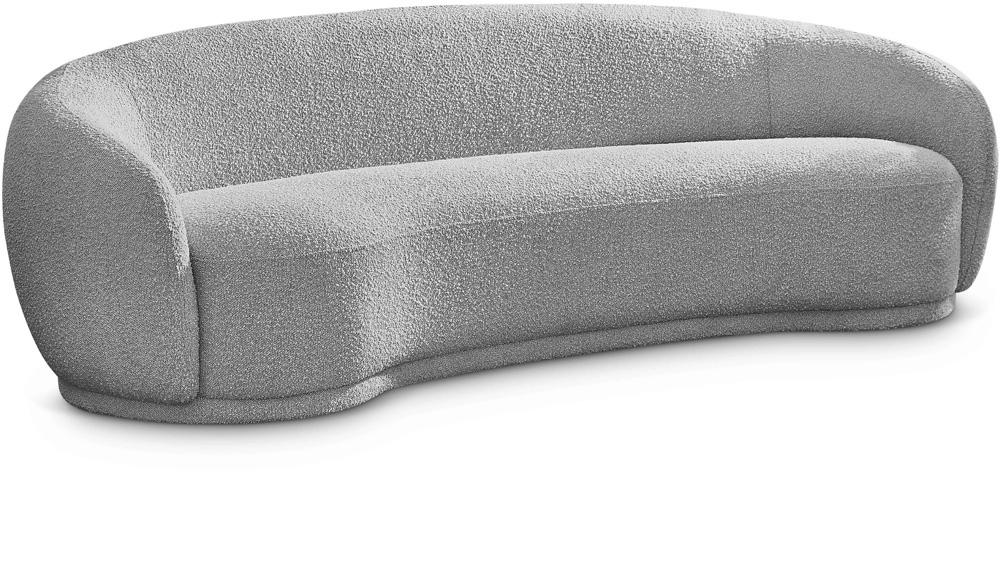 Meridian Furniture - Hyde Grey Boucle Fabric Sofa - 693Grey-S veiw 1