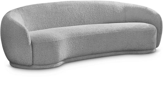 Meridian Furniture - Hyde Grey Boucle Fabric Sofa - 693Grey-S veiw 1