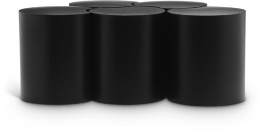 Meridian Furniture - Dimple Black Coffee Table - 5Pc - 99081Black-5C veiw 1
