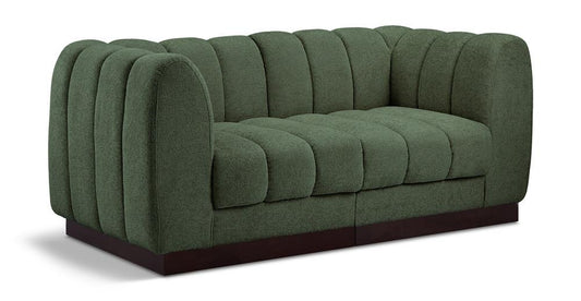 Meridian Furniture - Quinn Green Chenille Fabric Modular Sofa - 2Pc - 124Green-S69 veiw 1