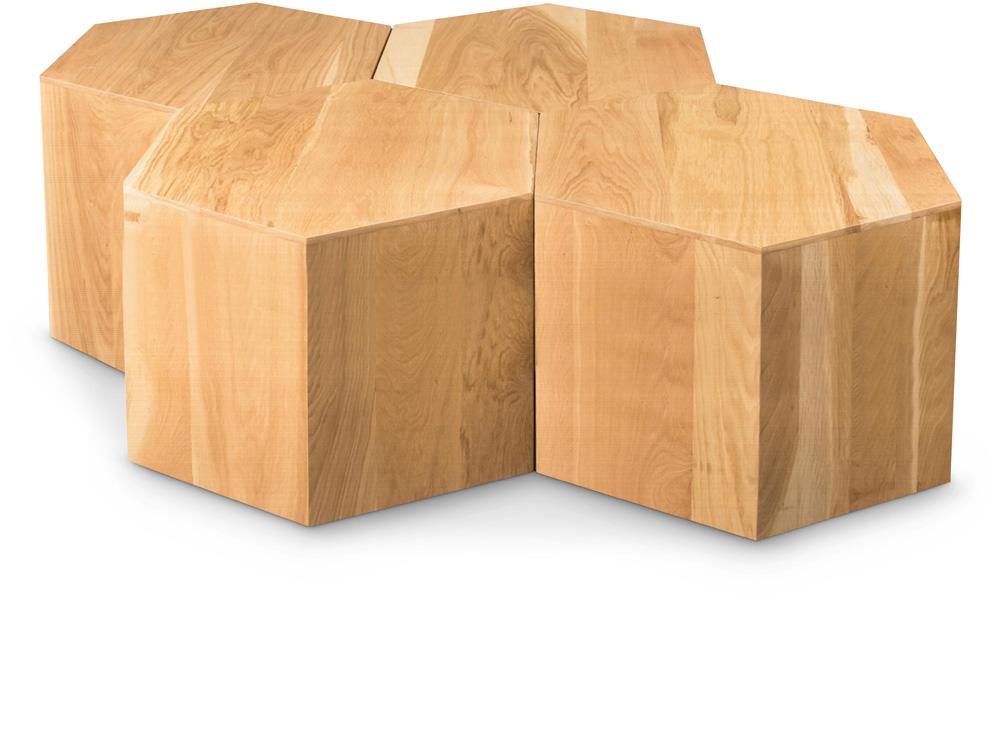 Meridian Furniture - Eternal Natural Coffee Table - 4pc - 261-CT-4PC veiw 1