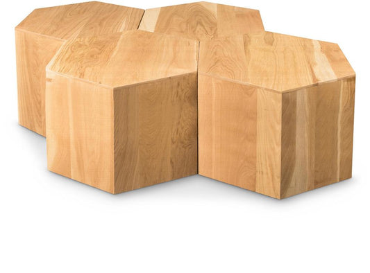 Meridian Furniture - Eternal Natural Coffee Table - 4pc - 261-CT-4PC veiw 1
