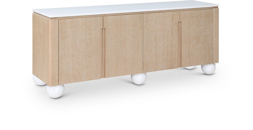 Meridian Furniture - Cardiff Natural Sideboard/Buffet - 77022Natural veiw 1