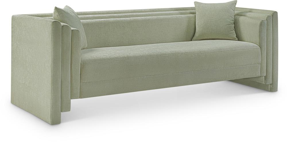 Meridian Furniture - Everett Mint Chenille Fabric Sofa - 44068Mint-S veiw 1