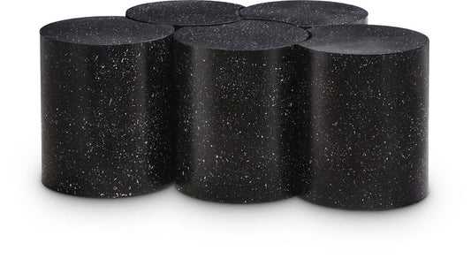 Meridian Furniture - Dimple Black Coffee Table - 5Pc - 99084Black-5C veiw 1