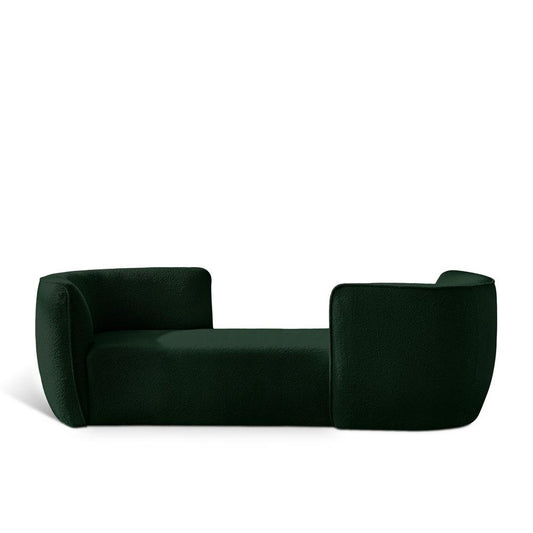 Meridian Furniture - Hilton Green Fabric Chaise - 158Green veiw 1