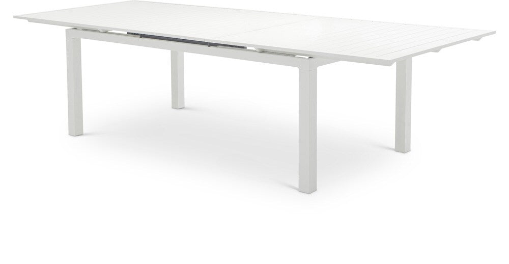 Meridian Furniture - Maldives Outdoor Patio Dining Table - 343White-T veiw 1