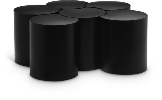 Meridian Furniture - Dimple Black Coffee Table - 6Pc - 99081Black-6C veiw 1