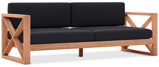 Meridian Furniture - Anguilla Black Water Resistant Fabric Outdoor Sofa - 352Black-S veiw 1
