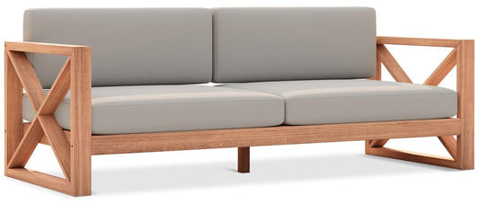 Meridian Furniture - Anguilla Grey Water Resistant Fabric Outdoor Sofa - 352Grey-S veiw 1