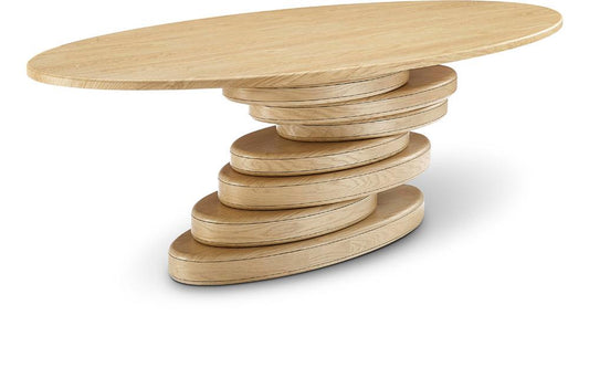 Meridian Furniture - Moriah Oak Dining Table - 924Oak-T veiw 1