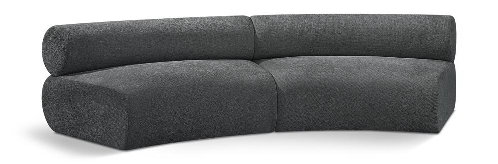 Meridian Furniture - Bale Grey Chenille Fabric Modular Sofa - 2Pc - 114Grey-S2A veiw 1