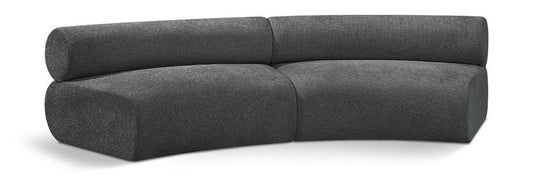 Meridian Furniture - Bale Grey Chenille Fabric Modular Sofa - 2Pc - 114Grey-S2A veiw 1