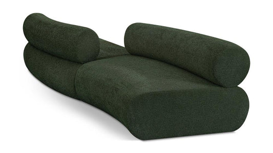 Meridian Furniture - Bale Green Chenille Fabric Modular Sofa - 2Pc - 114Green-S2B veiw 1