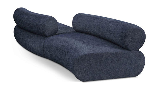 Meridian Furniture - Bale Navy Chenille Fabric Modular Sofa - 2Pc - 114Navy-S2B veiw 1