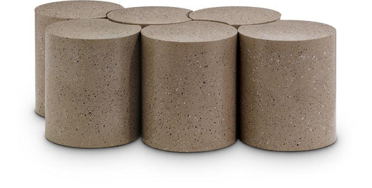 Meridian Furniture - Dimple Taupe Coffee Table - 6Pc - 99084Taupe-6C veiw 1