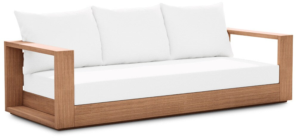 Meridian Furniture - Tulum Off White Water Resistant Fabric Outdoor Sofa - 353White-S veiw 1