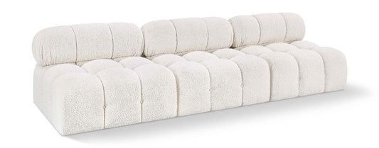 Meridian Furniture - Ames Cream Boucle Fabric Modular Sofa - 3Pc - 611Cream-S102B veiw 1