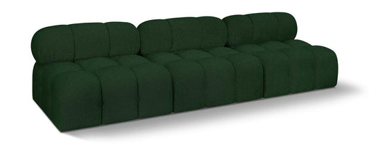 Meridian Furniture - Ames Green Boucle Fabric Modular Sofa - 3Pc - 611Green-S102B veiw 1