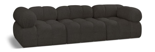 Meridian Furniture - Ames Brown Boucle Fabric Modular Sofa - 3Pc - 611Brown-S102A veiw 1