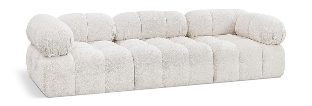 Meridian Furniture - Ames Cream Boucle Fabric Modular Sofa - 3Pc - 611Cream-S102A veiw 1