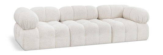 Meridian Furniture - Ames Cream Boucle Fabric Modular Sofa - 3Pc - 611Cream-S102A veiw 1