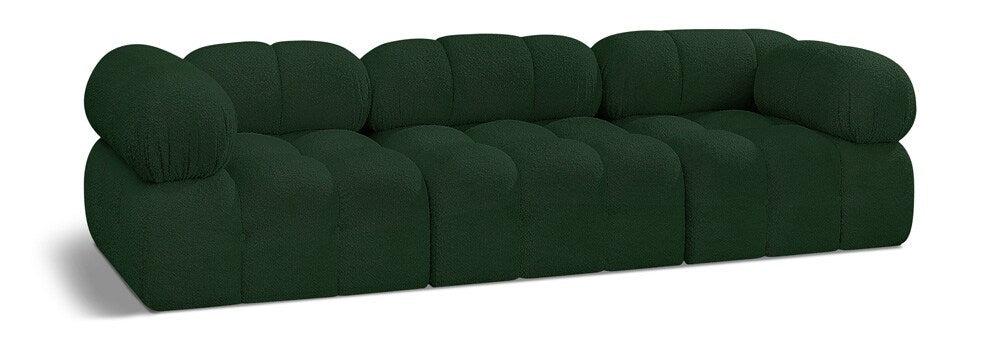 Meridian Furniture - Ames Green Boucle Fabric Modular Sofa - 3Pc - 611Green-S102A veiw 1