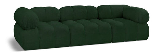 Meridian Furniture - Ames Green Boucle Fabric Modular Sofa - 3Pc - 611Green-S102A veiw 1