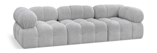 Meridian Furniture - Ames Grey Boucle Fabric Modular Sofa - 3Pc - 611Grey-S102A veiw 1