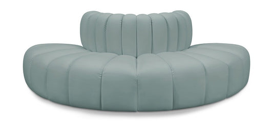 Meridian Furniture - Arc Mint Green Vegan Leather Modular Sofa - 4Pc - 101Mint-S4G veiw 1