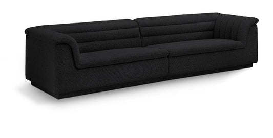 Meridian Furniture - Cascade Black Boucle Fabric Modular Sofa - 2Pc - 193Black-S119 veiw 1