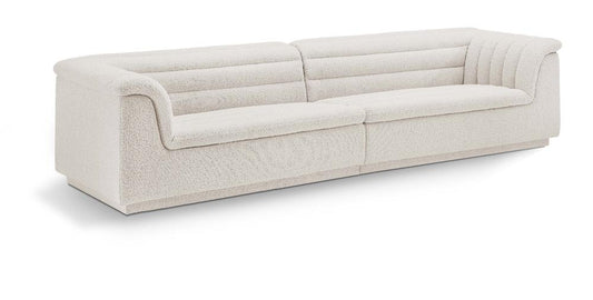 Meridian Furniture - Cascade Cream Boucle Fabric Modular Sofa - 2Pc - 193Cream-S119 veiw 1