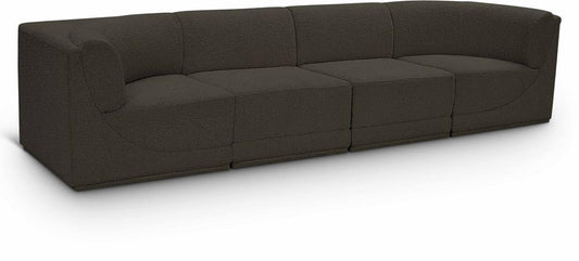 Meridian Furniture - Ollie Brown Boucle Fabric Modular Sofa - 4Pc - 118Brown-S128 veiw 1