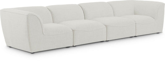 Meridian Furniture - Miramar Cream Durable Linen Textured Modular Sofa - 4Pc - 683Cream-S142 veiw 1